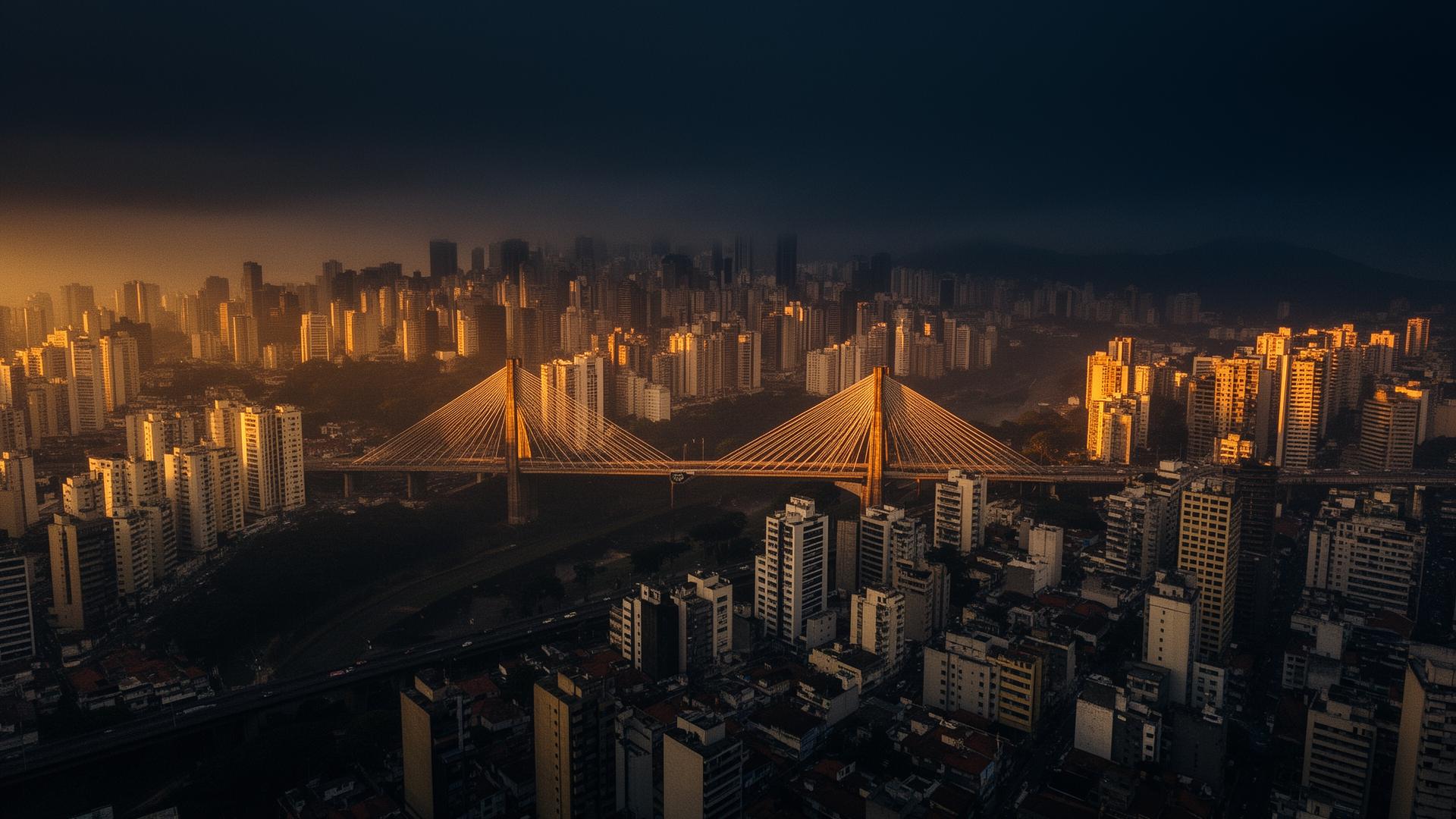São Paulo skyline at dusk